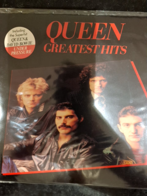 LP. Queen Greatest hits featuren David Bowie